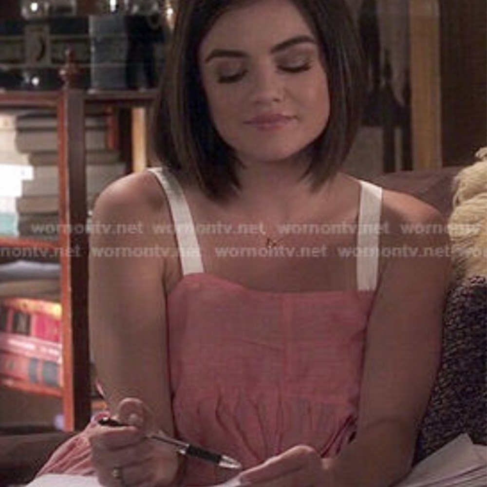 Aria Montgomery’s Free People Lolas Peplum Tank
